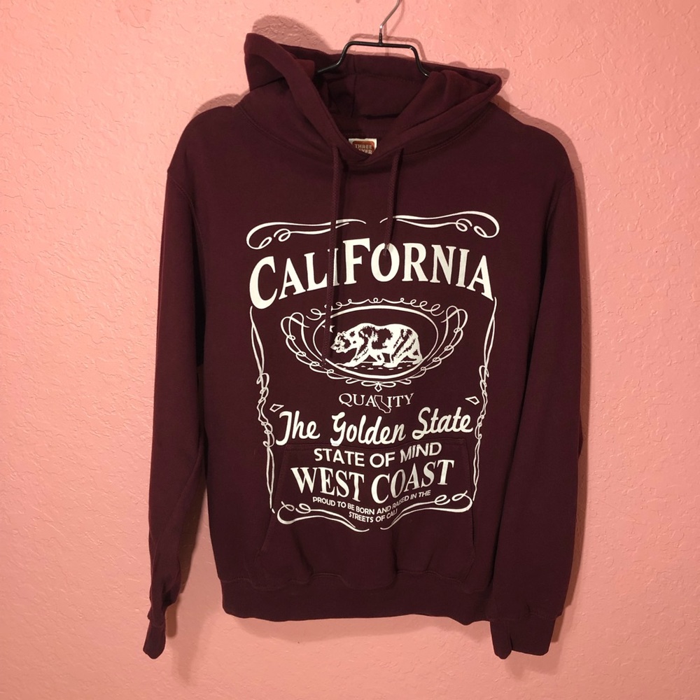 3 layer Burgundy California Sweater